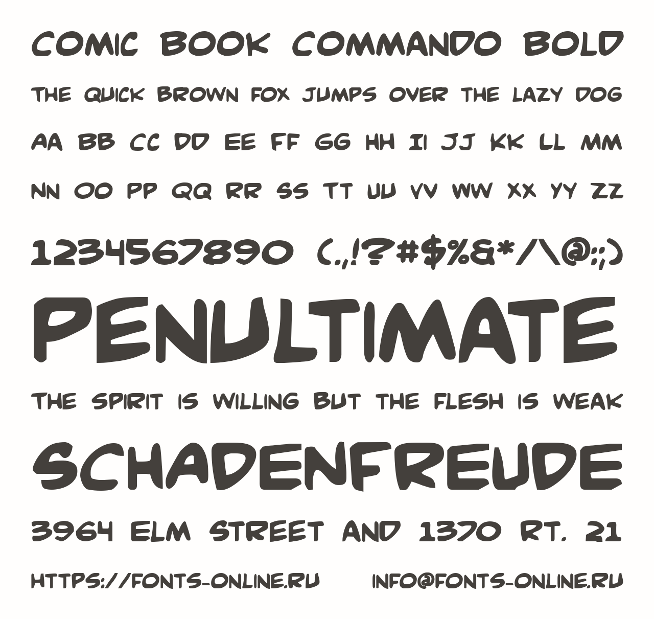 Comic Book Commando Bold Free Font Download